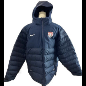 Nike Jacket Men’s Size L Navy Storm Fit USA Soccer Full Zip Detachable Hood